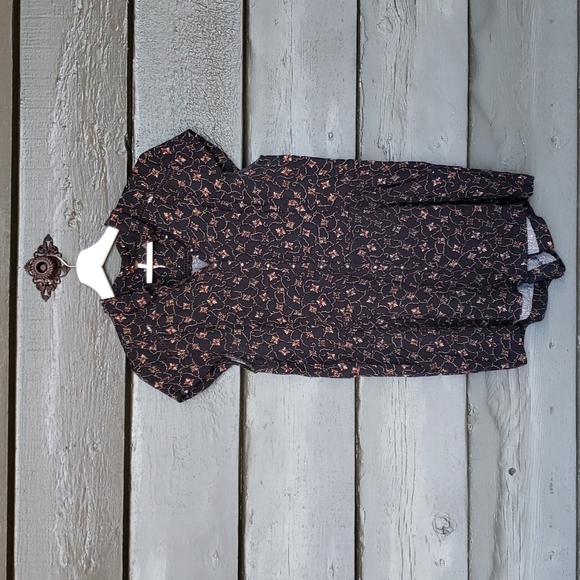 297 FREE PEOPLE Debby Dot Deeby Floral Romper Playsuit Black sz S Women's Casual - Picture 4 of 14